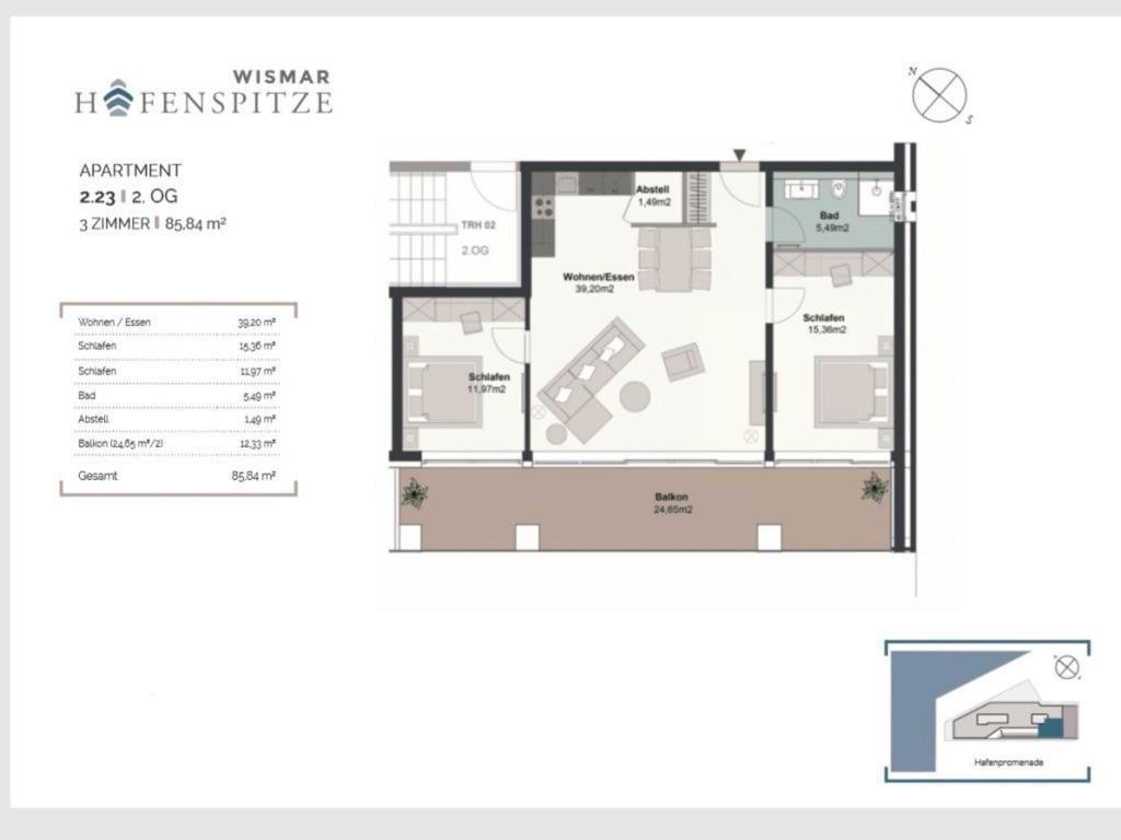 Hafenspitze App 23 Apartment Wißmar Екстериор снимка